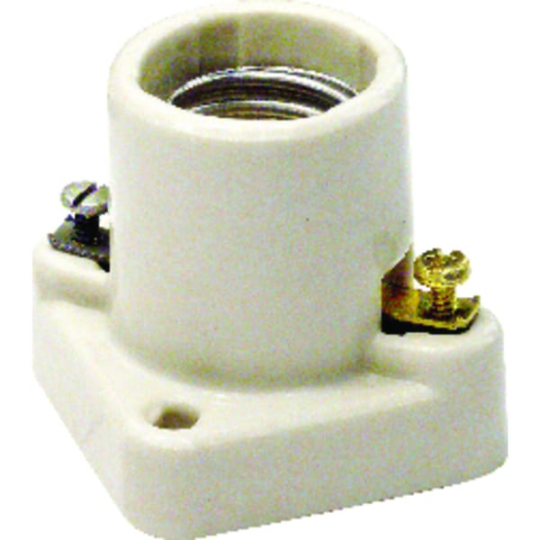 Leviton Leviton Porcelain Incandescent Medium Base Poney Cleat Socket 1 pk 19062-000 - main